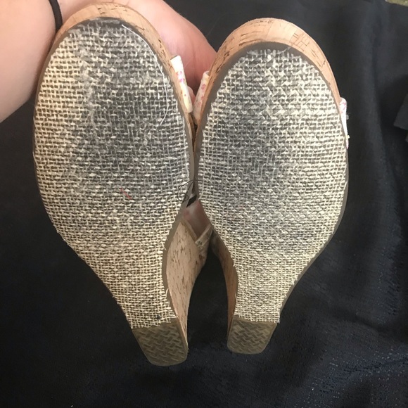 Toms shabby chic cork wedges 9.5 - Picture 7 of 7